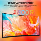 27 inch 100Hz Curved Monitor with 1K 1920x1080 Computer Screen 27 inch FHD with HDMI,VGA and Wall Mountable|1080P Eye Care PC Office Display for Working and Gaming
