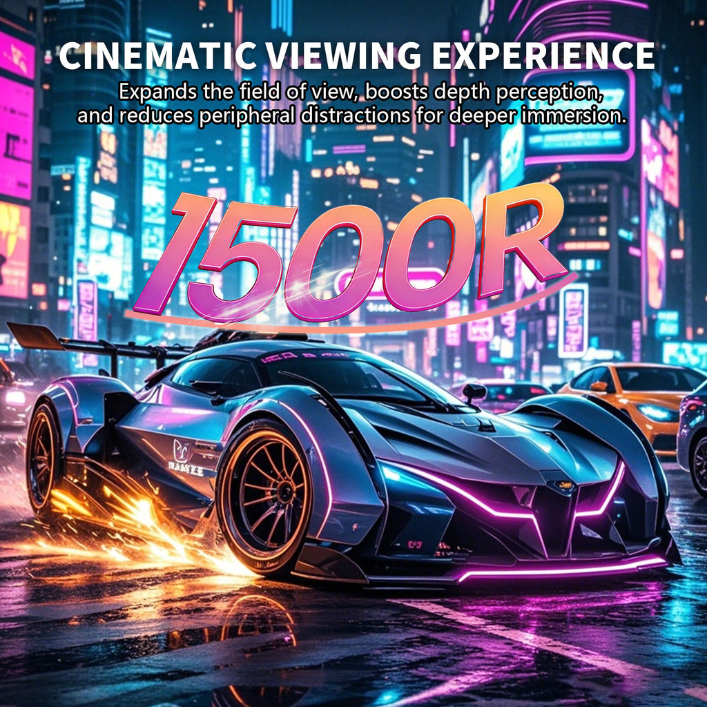 32 Curved Gaming Monitor, 4K UHD (3840 x 2160) VA Display, 1500R Immersion, 144Hz/160Hz Refresh Rate, Advanced Computer Screen, Supports AMD FreeSync Premium, 120% sRGB Color Gamut,HDMI 2.1/DP1.4