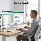 34 Inch Ultrawide Curved Monitor Built in Speakers 4K Gaming Computer Monitor 100Hz, WQHD(3440x1440P) Curved 3800R 21:9 Ultra Wide PC Display, 130% sRGB, HDMI &DP, VESA Mount Compatible-White