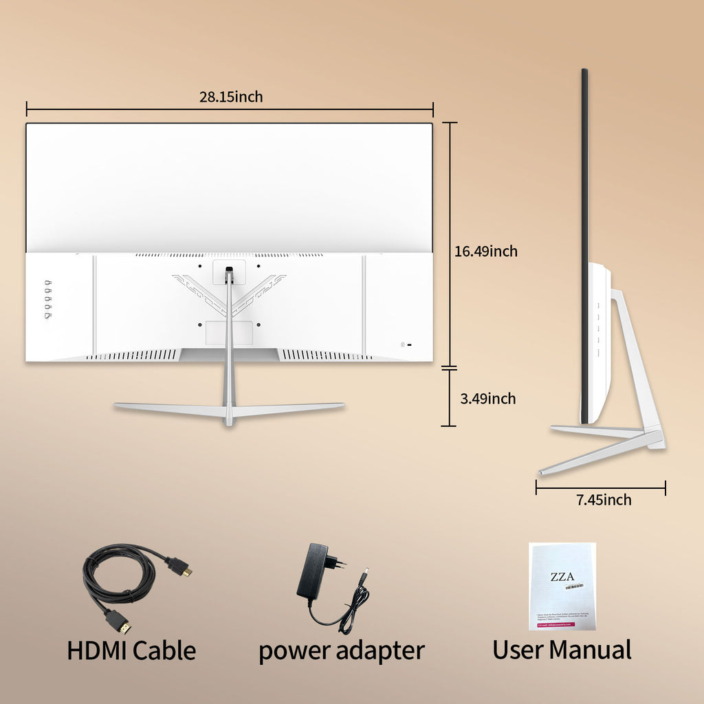 32 Inch 1K FHD Monitor (1920x1080), IPS,60Hz Refresh Rate,AMD FreeSync, 178° Viewing Angle,VESA 100x100mm Mount Compatible, Tilt Adjustable - W