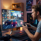 27 Inch 4K Gaming Monitor,UHD(3840x2160) 4K 144Hz Flat Monitor, Adaptive Sync,HDMI 2.1 & DP 1.4,Tilt Adjustment PC Monitor, Wall Mountable, for Work, Streaming, and Home Office, Black