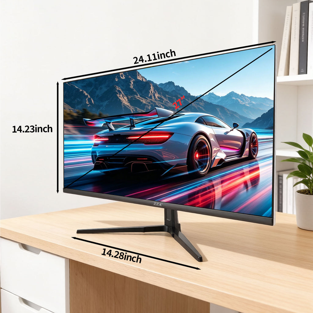 27 inch 4K UHD Monitor,75Hz Refresh Rate,HDR10,HDMI 2.0×2/DP 1.2×2,Compatible with Wall Mounting,Ideal for Business & Office Work