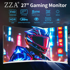 27 inch White Gaming Monitor,240-300Hz Curved Monitor,Full HD 1080P Computer Monitor,Eye-Care Display with HDMI,DP,FreeSync,Wall Mountable for Office and Home