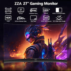 ZZA 27" Curved Gaming Monitor, FHD 1080P VA, 280Hz 1ms, 1800R, AMD FreeSync Premium, HDR, HDMI DP, PC Console Gaming Monitor