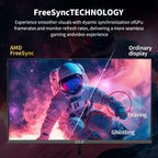 24 Inch Gaming Monitor 200Hz, FHD 1080P Computer Screen, FreeSync, 3000:1 Contrast, 120% sRGB, HDMI & DP Ports, VESA Mount, HDMI Cable Included