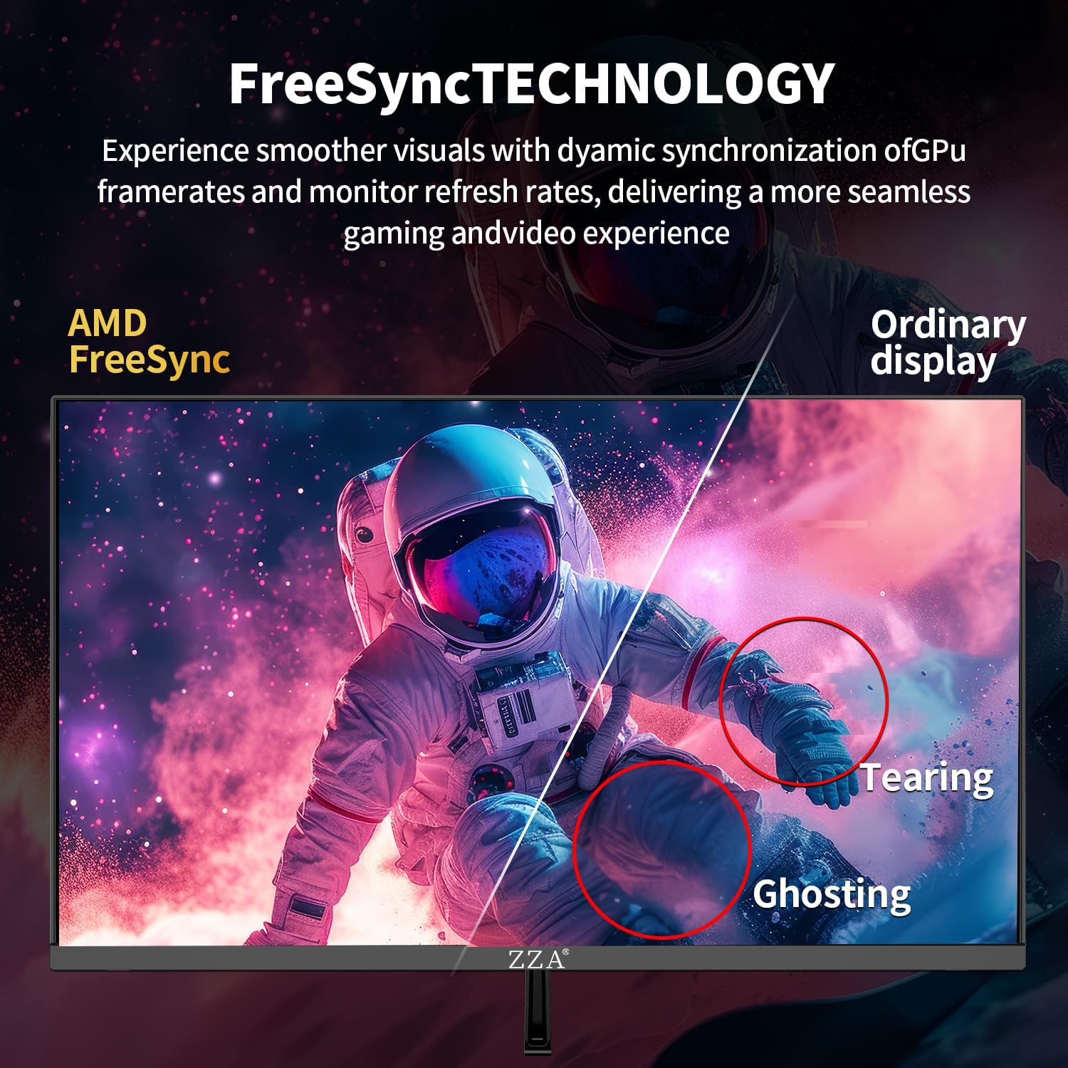 24 Inch Gaming Monitor 200Hz, FHD 1080P Computer Screen, FreeSync, 3000:1 Contrast, 120% sRGB, HDMI & DP Ports, VESA Mount, HDMI Cable Included