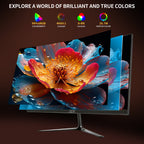 24.5" 120Hz Curved Gaming Monitor | FHD 1080P Frameless Design, FreeSync, Low Motion Blur, Eye Care Technology, DisplayPort & HDMI Connectivity, VESA Wall Mount Compatible - Black