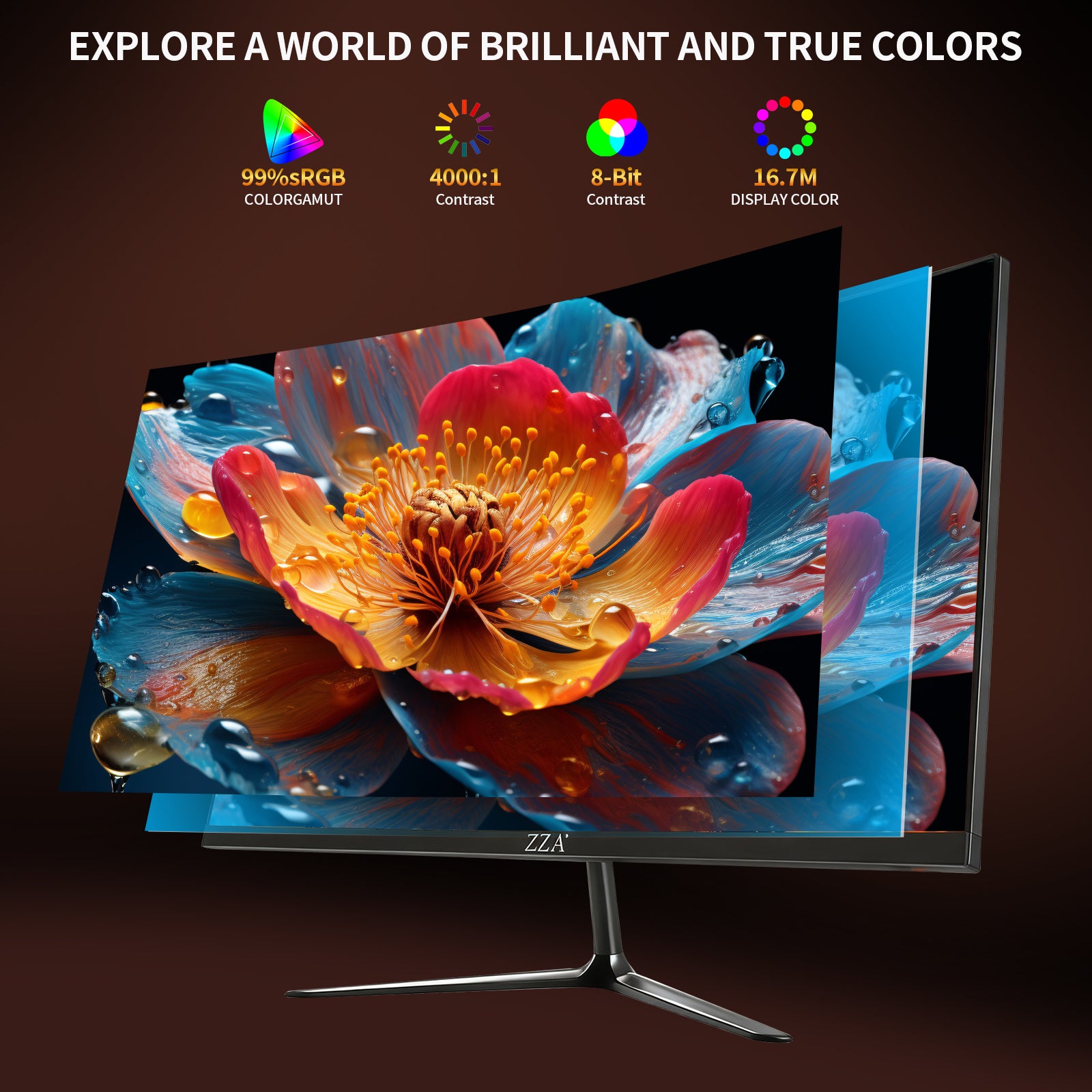 24.5" 120Hz Curved Gaming Monitor | FHD 1080P Frameless Design, FreeSync, Low Motion Blur, Eye Care Technology, DisplayPort & HDMI Connectivity, VESA Wall Mount Compatible - Black