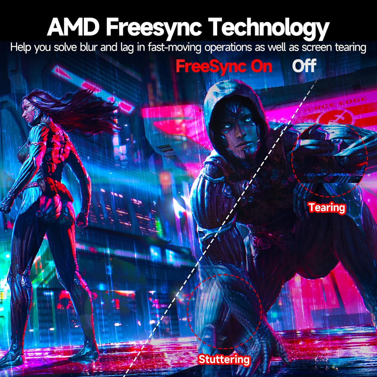 ZZA 27" Curved Gaming Monitor, FHD 1080P VA, 280Hz 1ms, 1800R, AMD FreeSync Premium, HDR, HDMI DP, PC Console Gaming Monitor