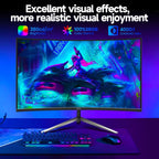 32 Inch Curved Gaming Monitor 240Hz Curved Monitor Computer Monitor-HDMI DP USB Headphone Ports,1080p 1K FHD Ultra Slim Curved Screen with Wide Angle,High Refresh Rate Immersive PS5 Xbox PC Gaming