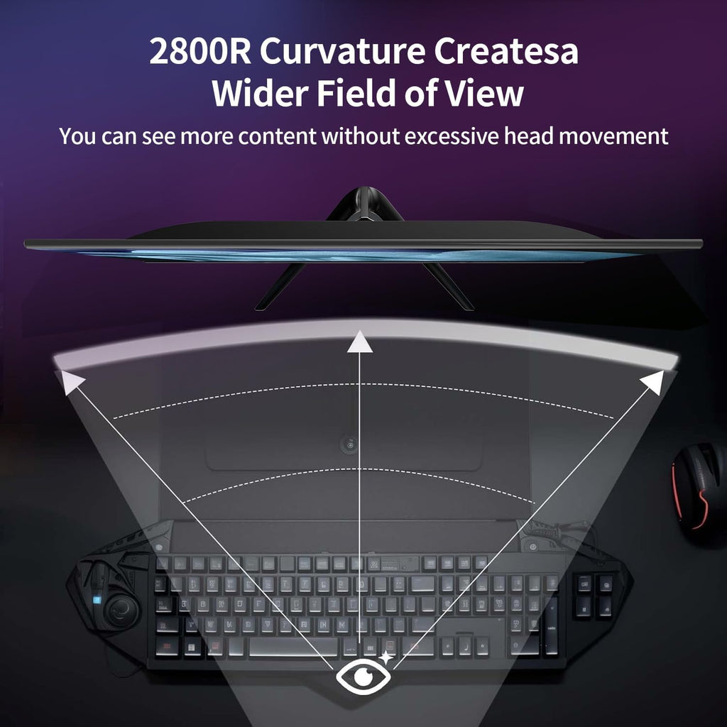 24 Inch Gaming Monitor 200Hz, FHD 1080P Computer Screen, FreeSync, 3000:1 Contrast, 120% sRGB, HDMI & DP Ports, VESA Mount, HDMI Cable Included