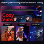 ZZA 24.5 inch Gaming Monitor 240Hz Curved Computer Monitor FHD 1080P, VA Panel with 1ms MPRT, FreeSync, HDMI DP, VESA Mount for Pc Gaming,PS5, and Home Office