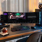 49 Curved Gaming Monitor | 5120x1440 Dual QHD, 165Hz/144Hz, 1500R, 32:9 Ultra-Wide, AMD FreeSync, 120% sRGB, Height Adjustable, HDMI 2.1 & DisplayPort 1.4, VESA Mount, Black