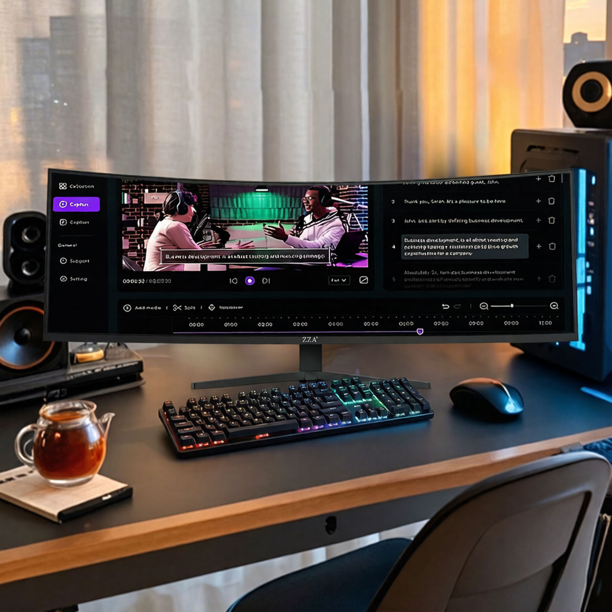 49 Curved Gaming Monitor | 5120x1440 Dual QHD, 165Hz/144Hz, 1500R, 32:9 Ultra-Wide, AMD FreeSync, 120% sRGB, Height Adjustable, HDMI 2.1 & DisplayPort 1.4, VESA Mount, Black