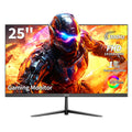 ZZA 24.5 Inch 300Hz 240Hz Gaming Monitor, FHD 1920x1080 VA Panel 1ms Computer Monitor, HDR Mode, Adaptive sync, FreeSync Compatible DP x2, HDMI x2, Ultra Thin Triangle Base, VESA 75mm x 75mm