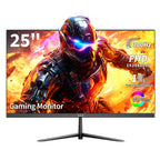 ZZA 24.5 Inch 300Hz 240Hz Gaming Monitor, FHD 1920x1080 VA Panel 1ms Computer Monitor, HDR Mode, Adaptive sync, FreeSync Compatible DP x2, HDMI x2, Ultra Thin Triangle Base, VESA 75mm x 75mm