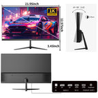 ZZA 24.5 Inch 300Hz 240Hz Gaming Monitor, FHD 1920x1080 VA Panel 1ms Computer Monitor, HDR Mode, Adaptive sync, FreeSync Compatible DP x2, HDMI x2, Ultra Thin Triangle Base, VESA 75mm x 75mm