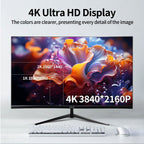 32 Inch 4K UHD Monitor (3840x2160), IPS,60Hz Refresh Rate, 120% sRGB, AMD FreeSync, 178° Viewing Angle, HDMI/DisplayPort, VESA 100x100mm Mount Compatible, Tilt Adjustable - Black