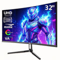 32 Curved Gaming Monitor, 4K UHD (3840 x 2160) VA Display, 1500R Immersion, 144Hz/160Hz Refresh Rate, Advanced Computer Screen, Supports AMD FreeSync Premium, 120% sRGB Color Gamut,HDMI 2.1/DP1.4